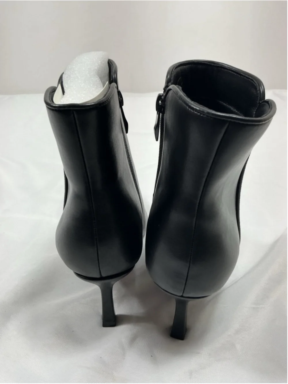Womans New Stiletto Ankle Boots 9 Black Side Zip Pointed Toe